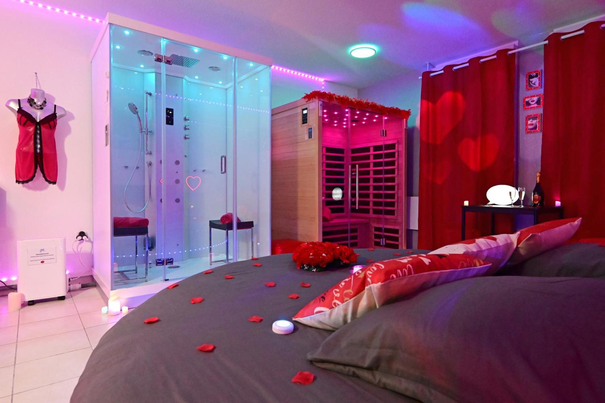 Love Room A Deux Pas De L'Ocean Avec Hammam, Sauna Et Bain A 2 :-) 비스카로세 외부 사진